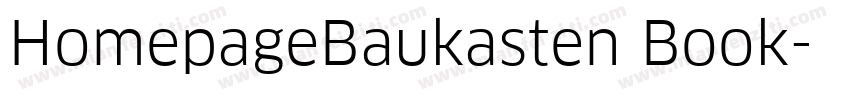 HomepageBaukasten Book字体转换
